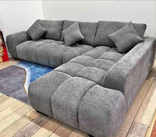 Sectional Sofa Grey New Finance Available