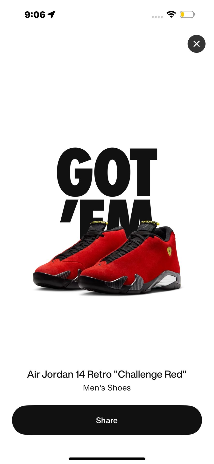 Jordan 14 10/half
