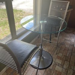 Adjustable Glass Table