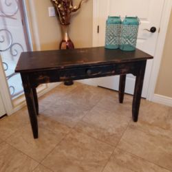 Rustic Black Side/sofa Table