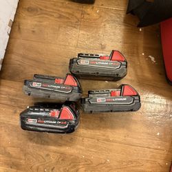 Milwuakee Batteries 