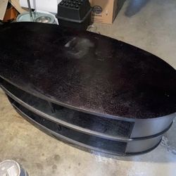 Oval table/entertainment Center