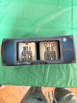 Harry Potter "She's a Catch, He's a Keeper" Ceramic Mugs Set