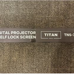 Titan TNS-72 Digital Projector Self Lock Screen