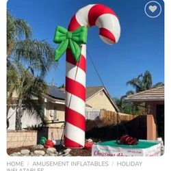 Large Inflatable Candy Cane 