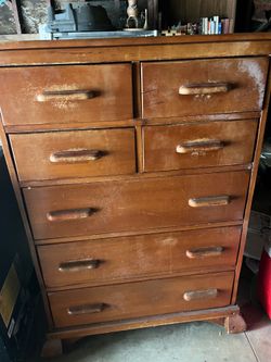 Solid wood dresser