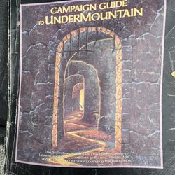 AD&D Campaign Guide to Undermountain - Forgotten Realms 1991 TSR