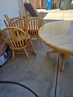Free table and chairs