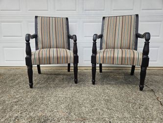 2 Accent Armchairs Living Room or Bedroom Pair Chairs  High Quality