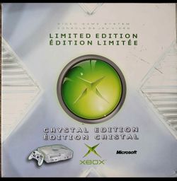 Microsoft Xbox: Limited Crystal System CIB Complete In Box Ultra- RARE!