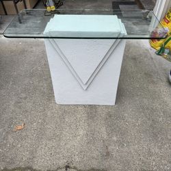 Glass Table With Stand 