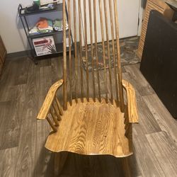 Vintage wooden rocking chair