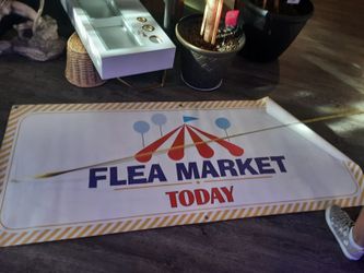 FLEA MARKET TODAY Banner 30" high 72" long