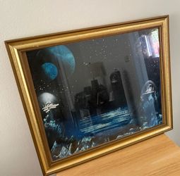 Futuristic art piece