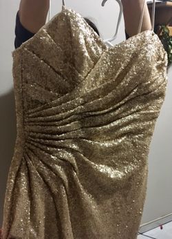 Gold Sequin Dress Size 16