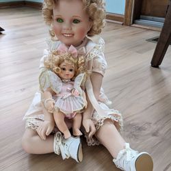Porcelain Shirley Temple dolls