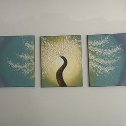 3 Piece Textured Painting