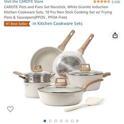 CAROTE Nonstick Cookware Sets, Non Stick Pots