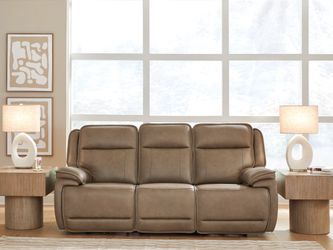 Glencroft Sahara PWR REC Sofa with ADJ Headrest