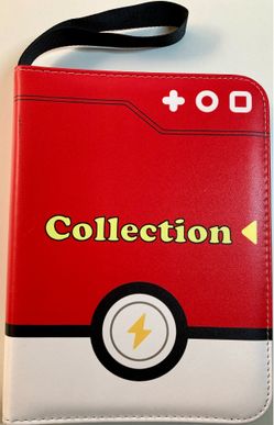 Pokemon Card Binder Zip Portfolio Album + 50 Card Sleeve Pages, Local Pick Up Only