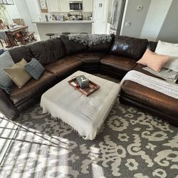 Large Leather Sectional Couch