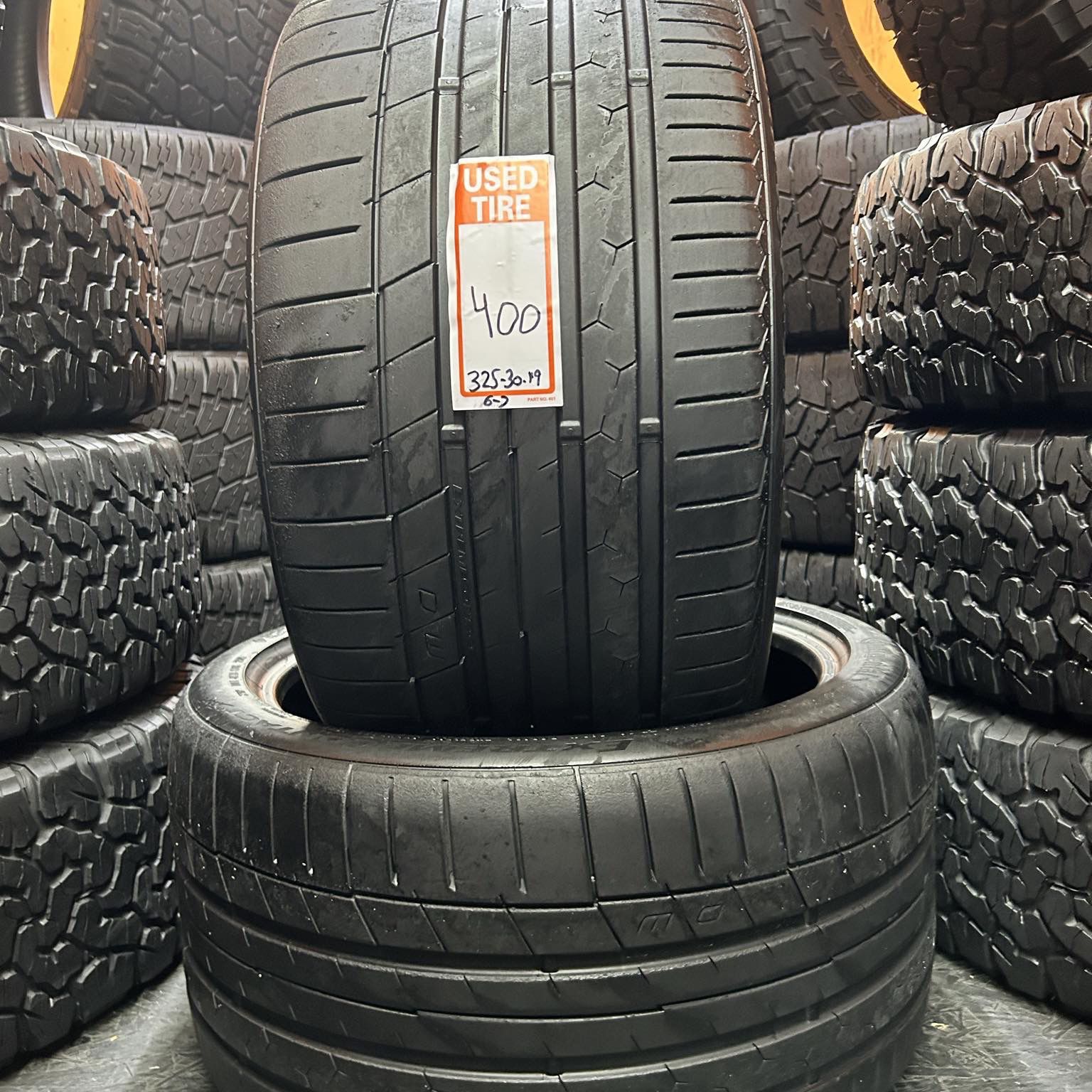325/30R19 Continental Extreme Contact Full Pair of 2 Tires