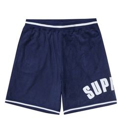 Supreme Ultrasuede Mesh Short "Navy"