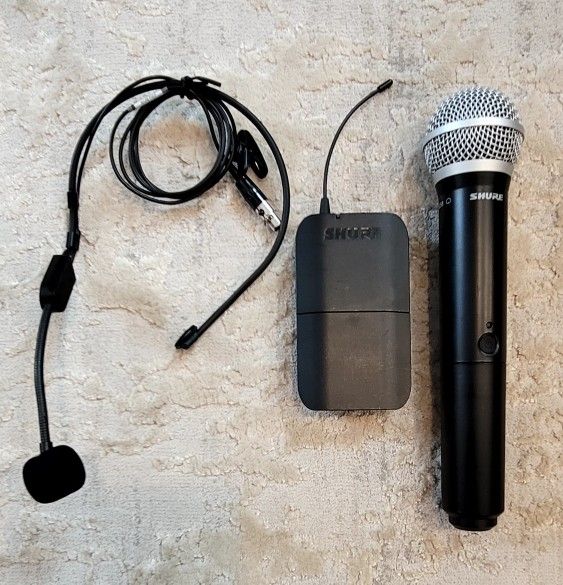Shure Wireless Microphone PG58 BLX2 H9 And BLX1 H9