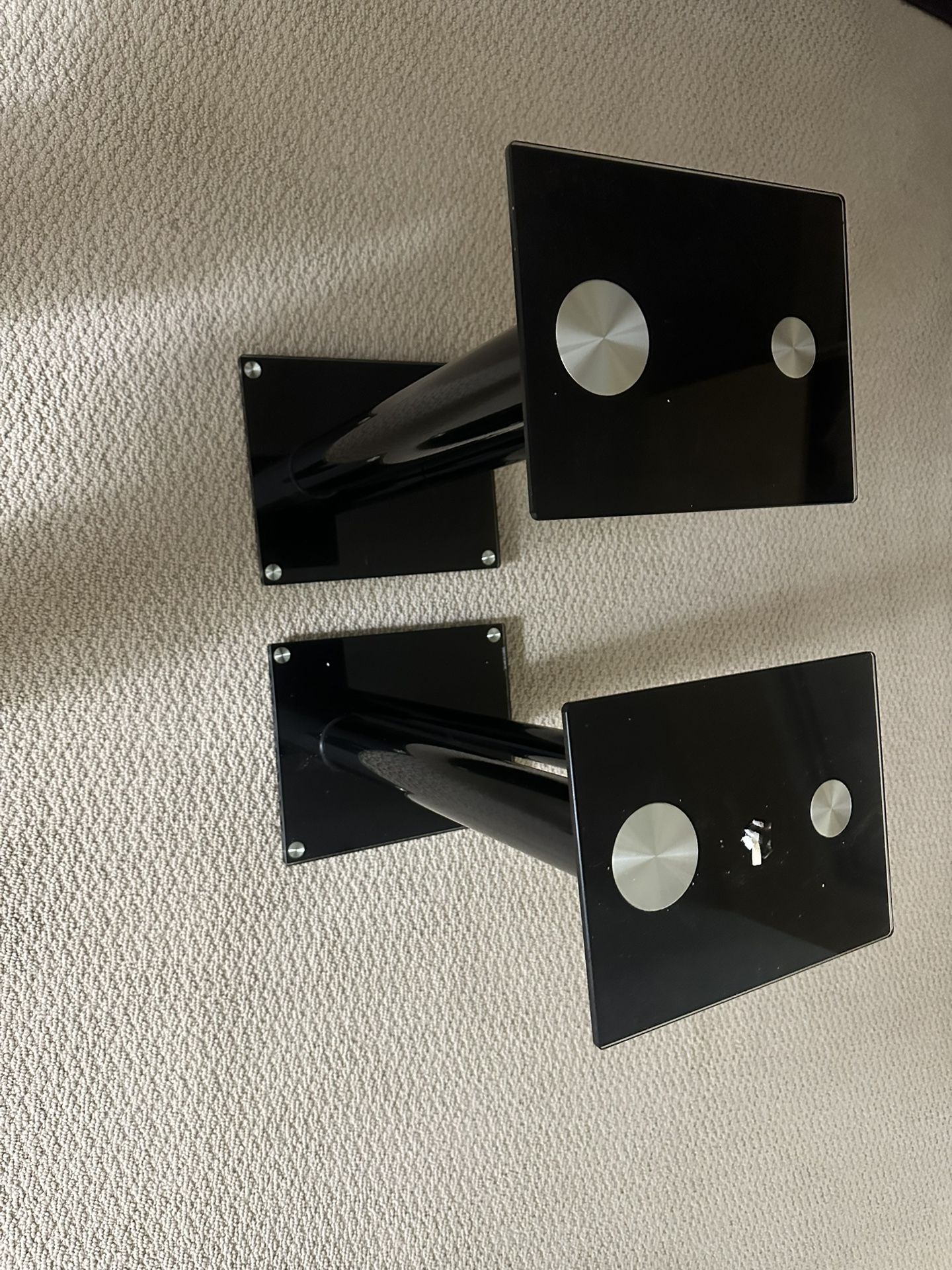 Two Matching Speaker Stands 
