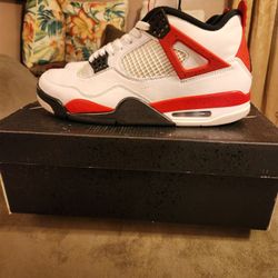 Air JORDAN 4 RED CEMENT MEN'S 10 1/2