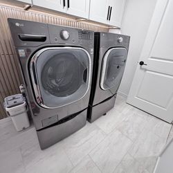 LG front load and dryer (electric )