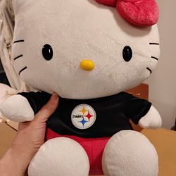 Hello Kitty NFL Steelers Plush