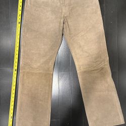 Suede Leather Pants- Banana Republic 