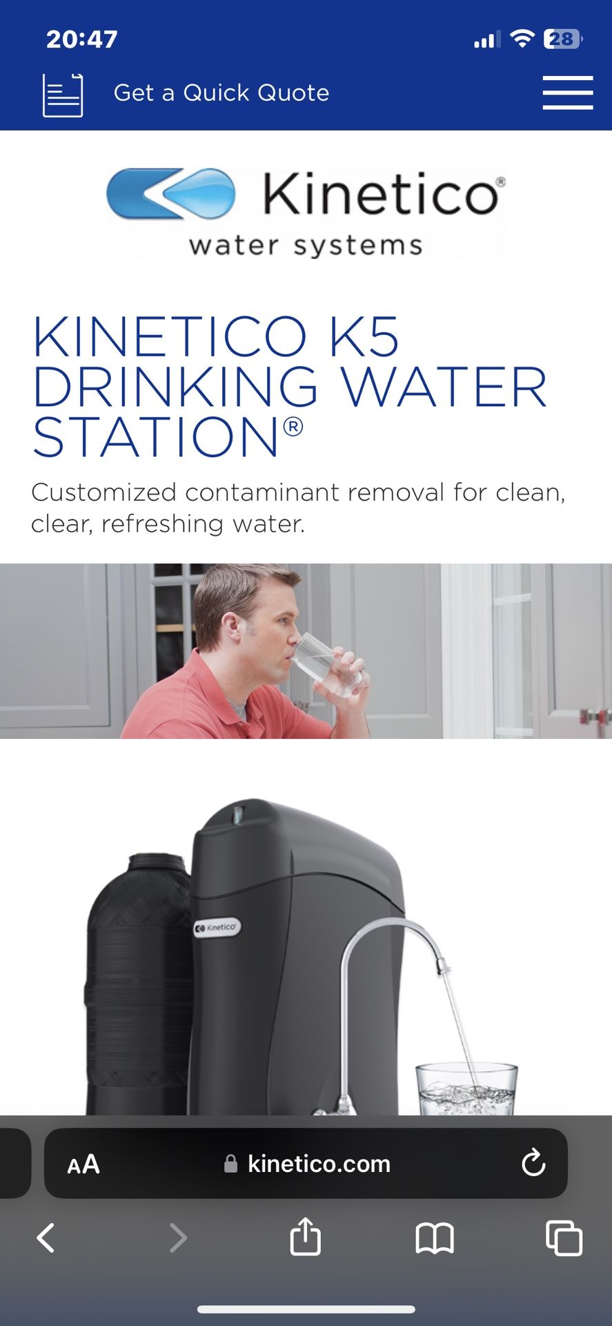 Kinetico K5 Drinking Water Station