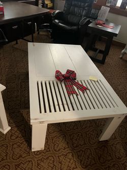 White coffee table