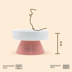 High Quality Ceramic Cat/Dog Elevated Food & Water Bowl
