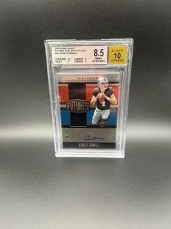2023 Panini Legacy Futures Dual Patch Autos 11/249#34 Aidan O’Connell NM-MT 8.5