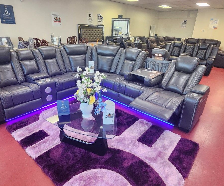 Power Reclining Livingroom Furniture Sectional Couches Sofa Furniture