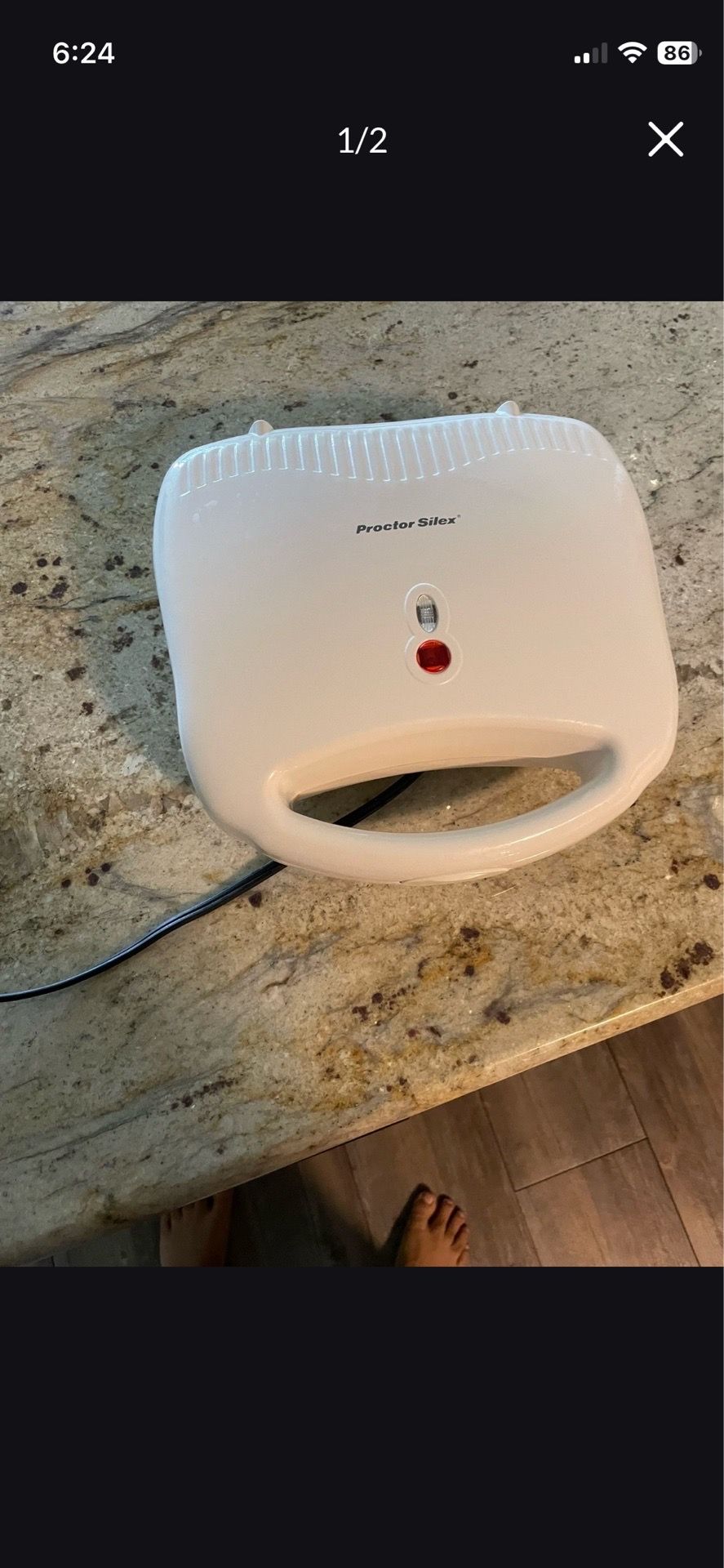 Sandwich toaster