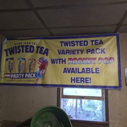 Twisted Tea Banner Sign . 