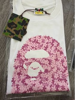 Bape Sakura White Tee Sizes S-XL Available