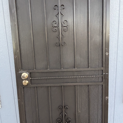 Security screen door