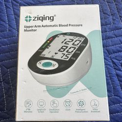 Ziqing Upper Arm Automatic Blood Pressure Monitor – New in Box