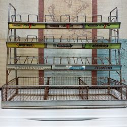Antique Vintage Stainless Steel And Chrome Gum-rack.