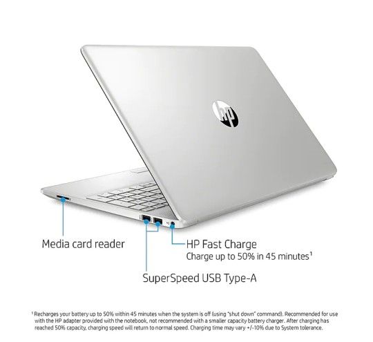 HP 15.6" Notebook, Intel i5, 8GB Memory, 256GB SSD, Windows 10