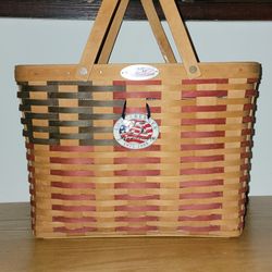 Longaberger 1998 Collectors Club 25th Anniversary Flag Basket