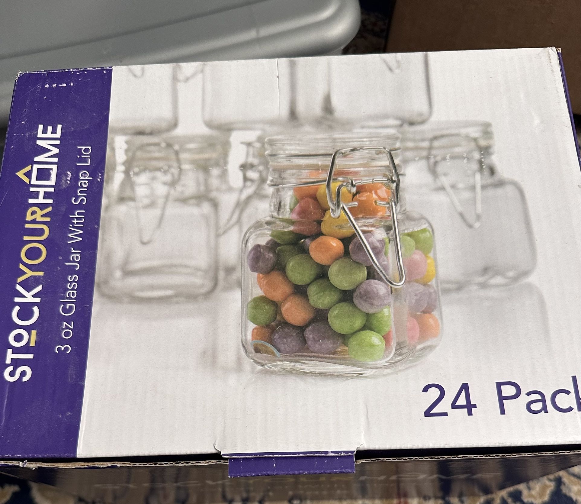 New 3oz Glass Jars With Lids / Spice Container