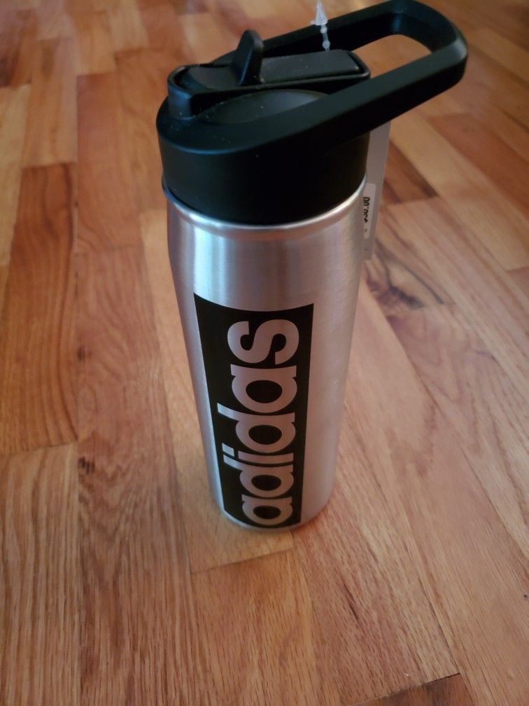 Adidas Insulated Stainless Steel Straw Metal Bottle