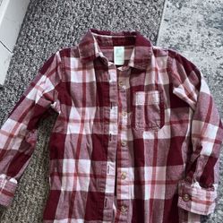 6T Girls Plaid Top 