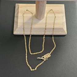 14k gold necklace 22 inch